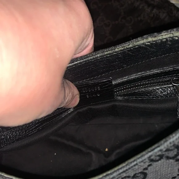 GUCCI VINTAGE bamboo handle bag - Picture 10 of 12